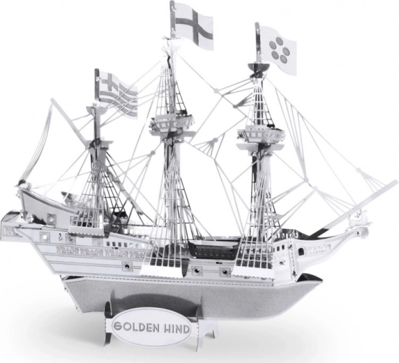 Realistiška laivo Golden Hind miniatiūra