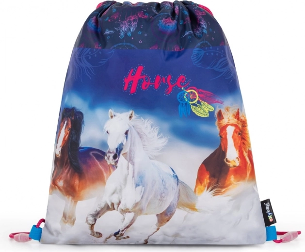 Practical drawstring bag for exercises