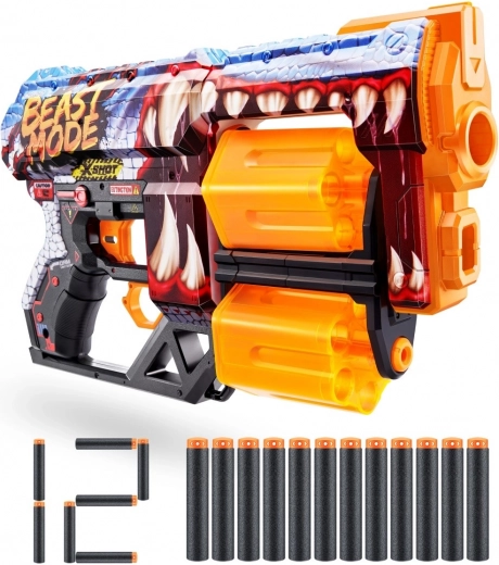 Dvigubas būgnas ir 12 strėlių talpa