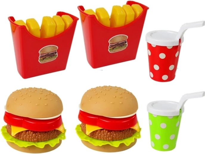 Surenkamas hamburgeris su ingredientais