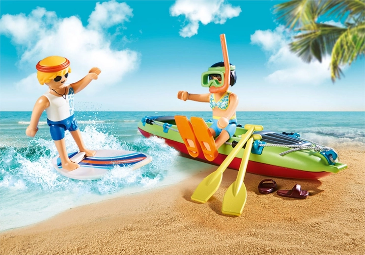 Surfing, paddling and snorkeling in one set