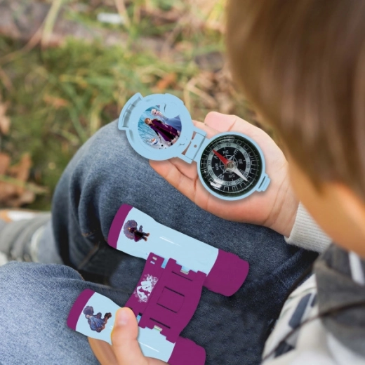 Įranga tyrinėtojams: žiūronai ir žaidimų kompasas