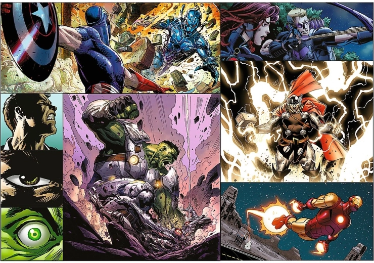 Ryškios komiksų iliustracijos