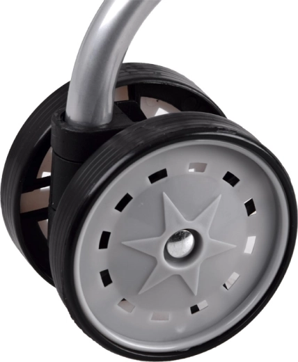 Sklandus važiavimas su dvigubais ratukais