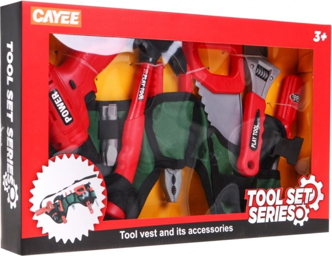 Pilnas įrankių rinkinys mažiesiems meistrams