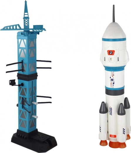 Modulinė raketa ir paleidimo bokštas