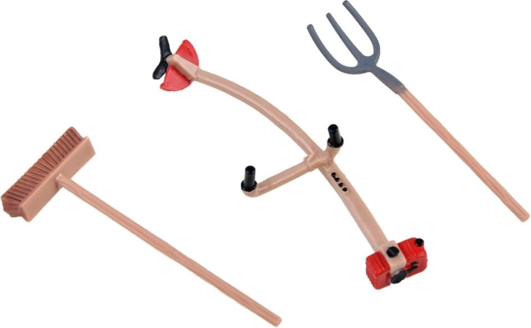 Ūkininkas ir praktiški įrankiai