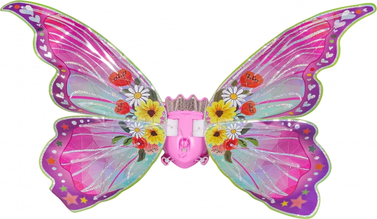 Švytintys drugelio sparnai su keliais režimais