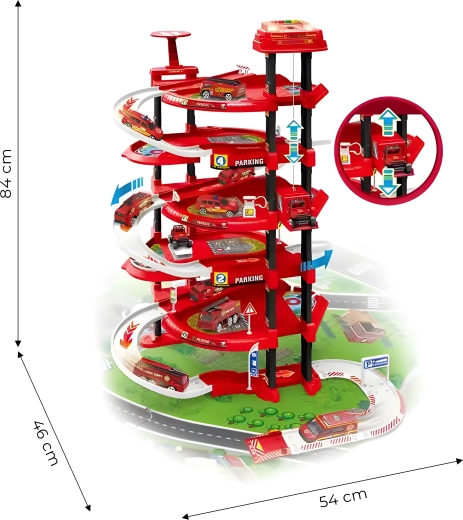 Penki aukštai pramogų ir saugios užtvaros