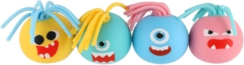 Žaismingas pabaisiuko dizainas su kutais