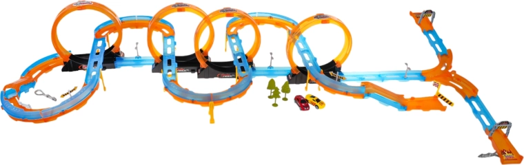 Keturi 360 laipsnių kilpai ir aštrūs posūkiai