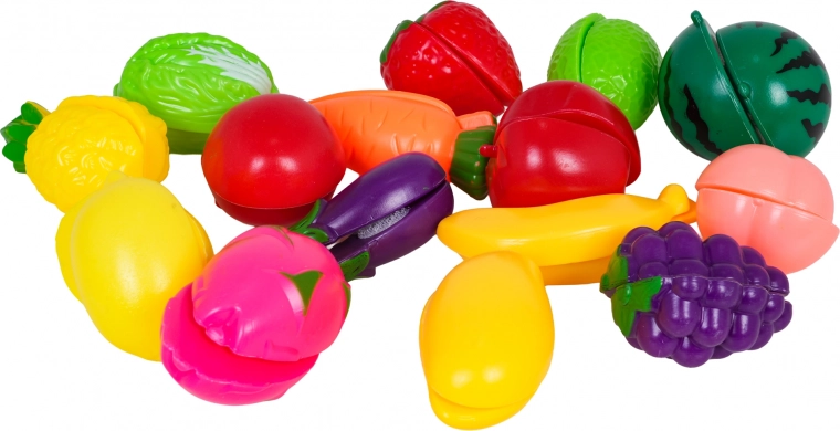 Apsipirkimas ir maisto pjaustymas su lipdukais