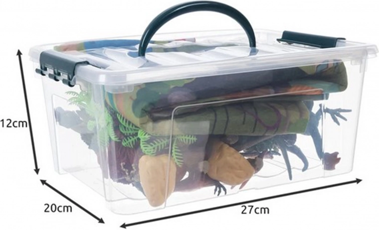 Praktiškas laikymo dėklas su rankena