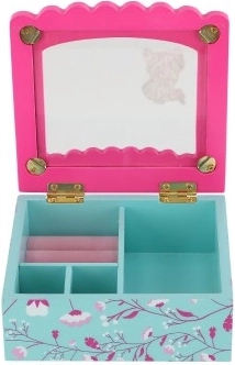 Praktiškas veidrodėlis po dangteliu