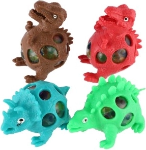 Keturios linksmos dinozauro spalvos