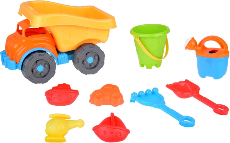 Pilnas paplūdimio rinkinys su įrankiais ir formelėmis