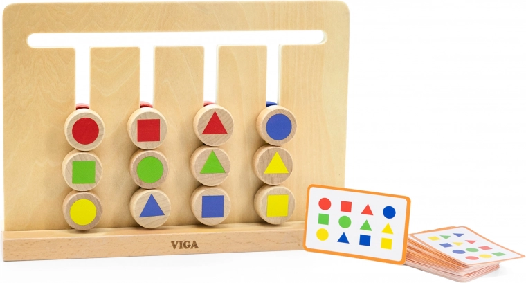 Mokymasis pagal korteles: nuo spalvų prie formų