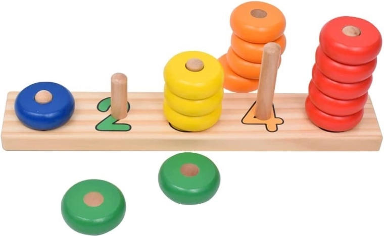 Learning numbers step by step