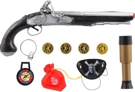 Išsamus priedų rinkinys piratų žaidimui