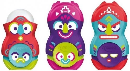 Žaismingas Loopy Totem dizainas, spalvų miksas