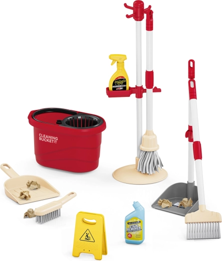 Colorful imitation of real cleaning