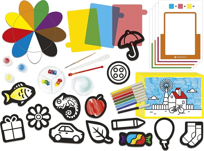 Įvairios formos ir spalvinimo lapai