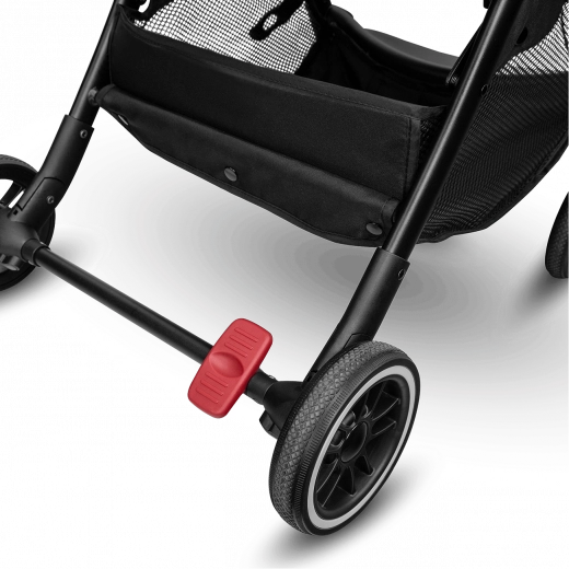 Comfortable ride thanks to suspension wheels