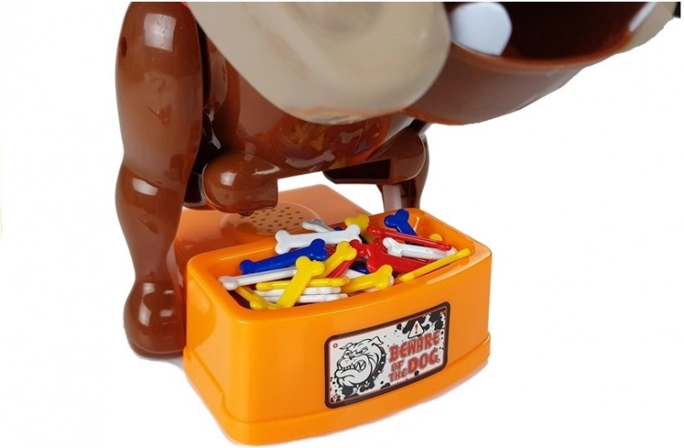 Spalvoti kaulai ir dubenėlis „Beware of the Dog“