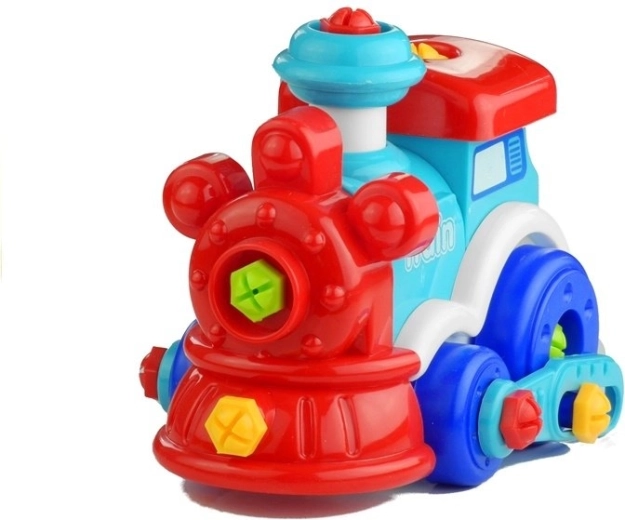 Spalvotas traukinukas