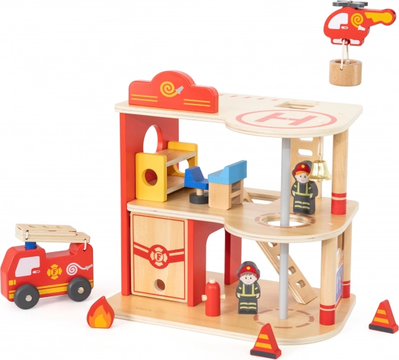 Trijų aukštų žaidimų centras su heliportu