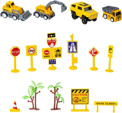 Statybiniai automobiliai ir tikroviški priedai