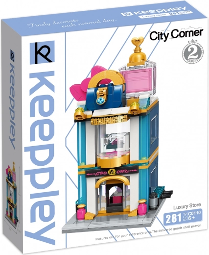 Prabangus City Corner kolekcijos parduotuvės modelis