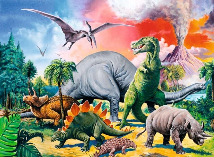 Jaudinanti dinozaurų tema