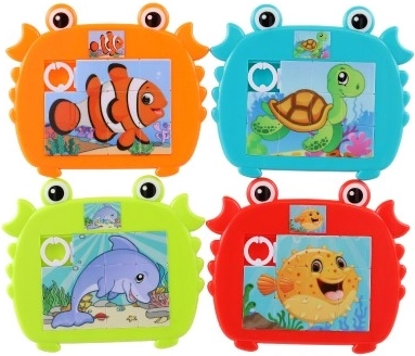 Ryškiaspalvis krabo dizainas