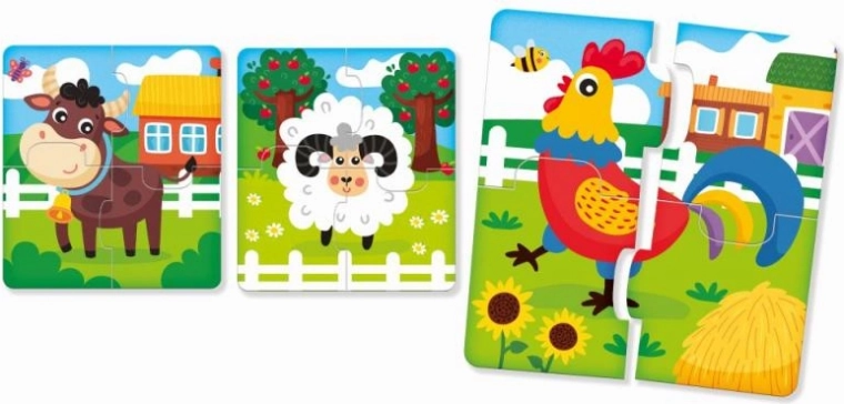 Spalvingi paprasti dėlionės