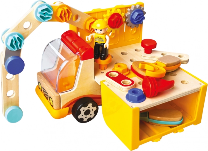 Statybų rinkinys su įrankiais ir 30 detalių