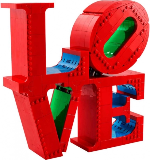 Sukurkite LOVE ikoną iš LEGO