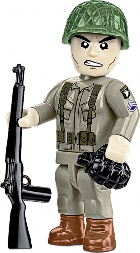 Dvi kareivių figūrėlės su ekipuote