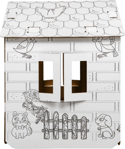 Kūrybinis spalvinamas namelis