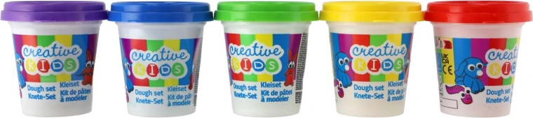 Penkių ryškių spalvų rinkinys