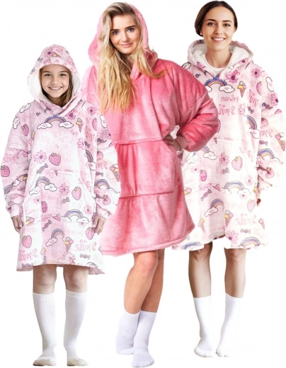 Cute candy print and comfy oversized fit