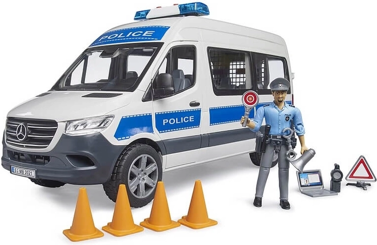 Policininkas ir gausi įranga