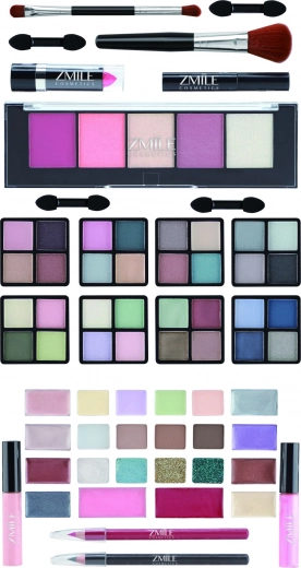 Viskas viename: šešėliai, lūpdažiai, skaistalai ir aplikatoriai