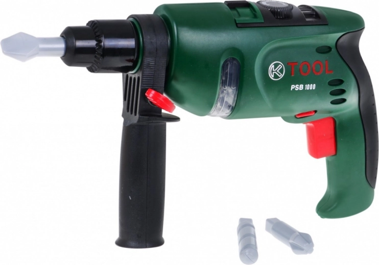 Realistiškas baterijomis maitinamas grąžtas tikram meistravimo džiaugsmui