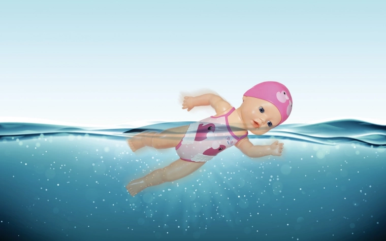 Plaukia krauliu ir peteliške be baterijų