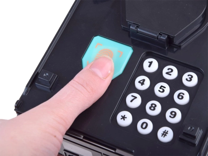 Elektroninis saugumas su PIN ir „piršto atspaudu“