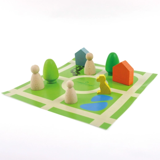 Unique wooden pieces for endless combinations