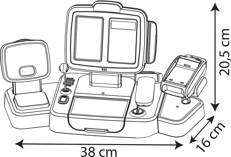 LCD skaičiuotuvas ir valdymo pultas
