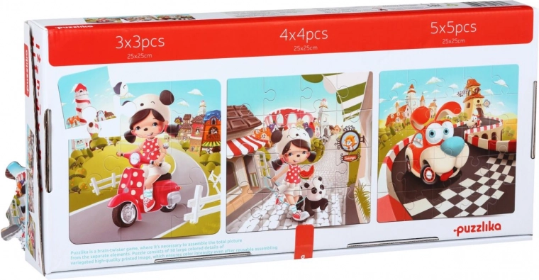 Trys skirtingi paveikslėliai