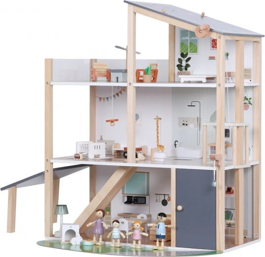 Keli aukštai, atvira prieiga ir modernus dizainas